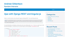 Desktop Screenshot of andrewgilbertson.com