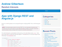 Tablet Screenshot of andrewgilbertson.com